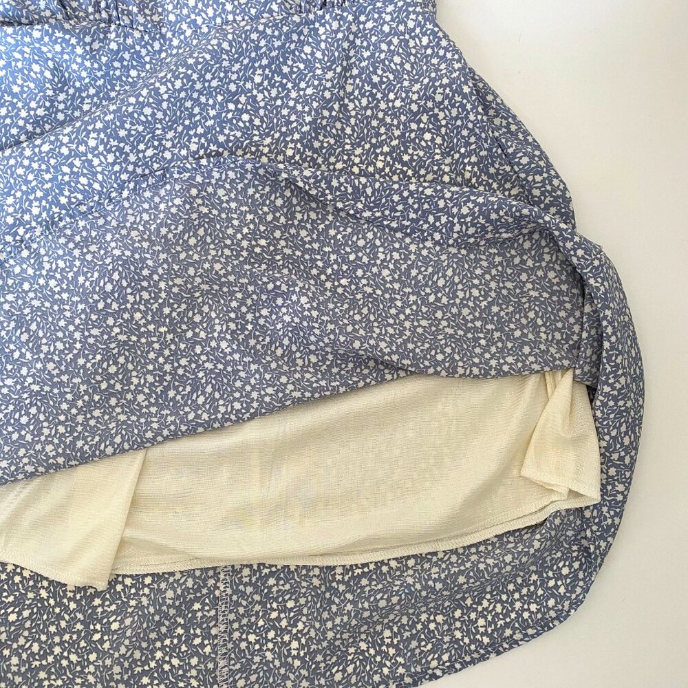 Floral Knee-length A-line Dress w/ Bow - Picture 7 of 7